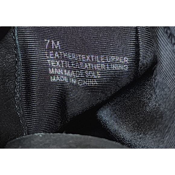 Nurture Women's Booties Boot Black Ankle Wedge Stretch Zip Leather Size 7 M - Picture 10 of 11